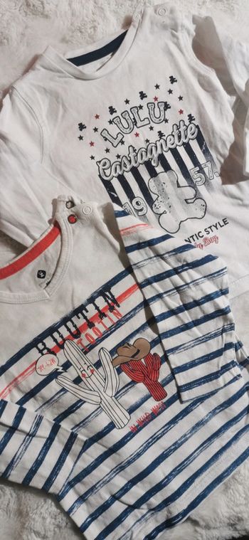 Lot t shirt manche longue
