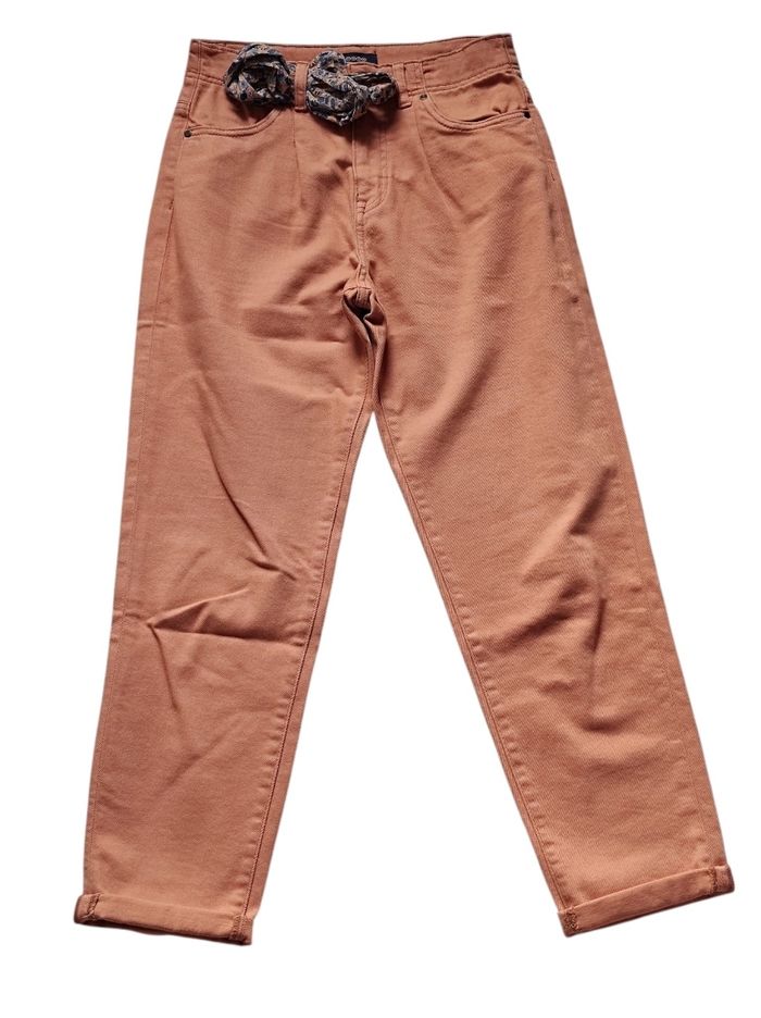Jean mom fit saumon taille 34