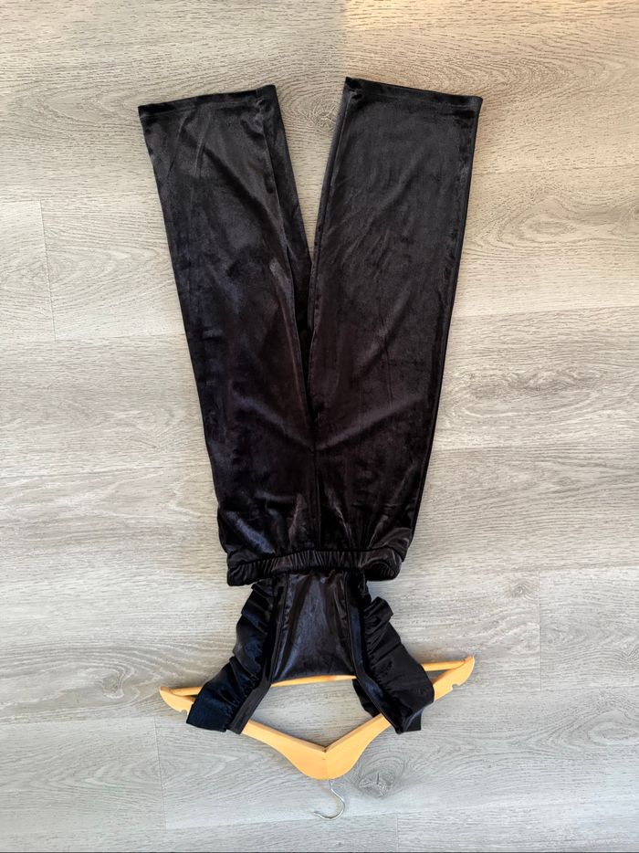 Combinaison pantalon effet velours noir Zara - photo numéro 4