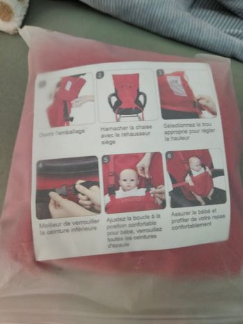 Rehausseur, siège bébé de voyage pliable