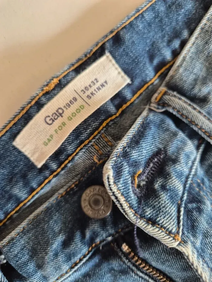 Jeans GAP Skinny 30 x 32 bleu délavé 
#mygigihomme - photo numéro 9