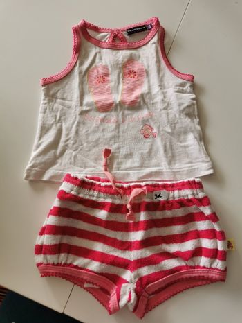 Ensemble été fille 3 mois sergent major