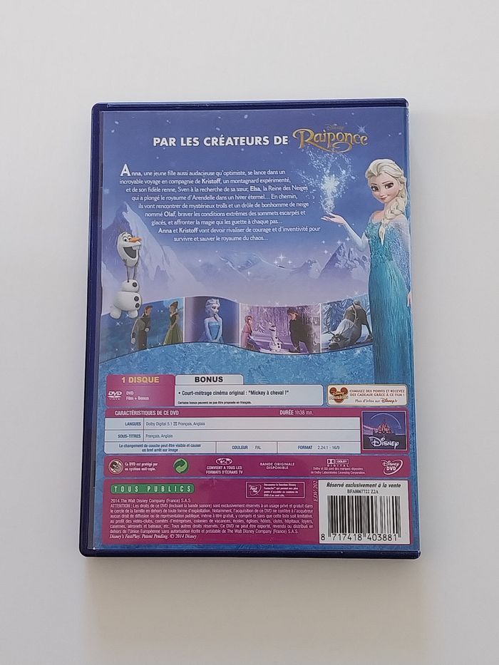 Dvd la reine des neiges Disney - photo numéro 2