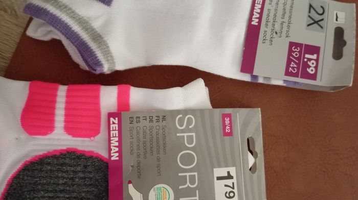 3 paires de chaussettes courtes de Sport  39 42 - photo numéro 3