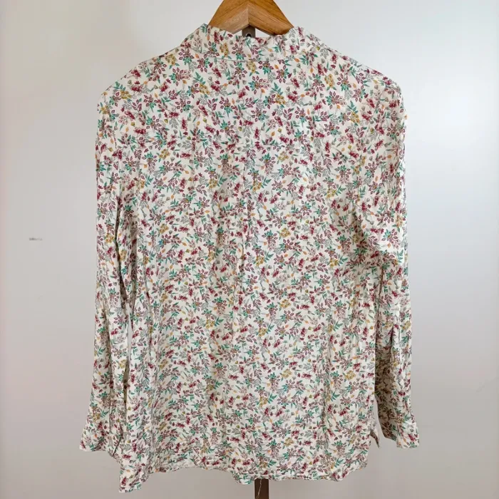Chemise fluide à fleurs Damart taille 46 manches longues 100 % viscose imprimé coloré A1290 - photo numéro 7