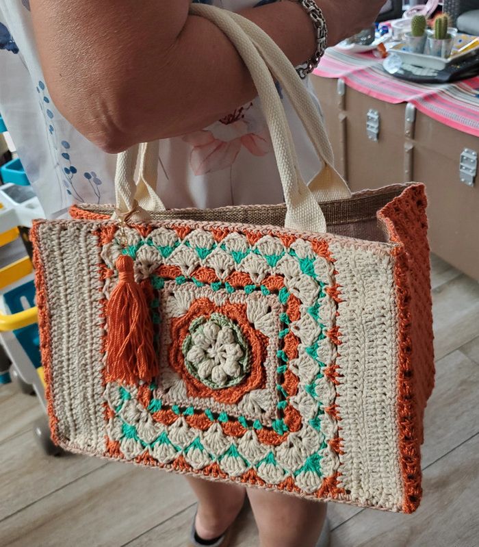 Sac 👜 fait main au crochet Modèle unique - photo numéro 5