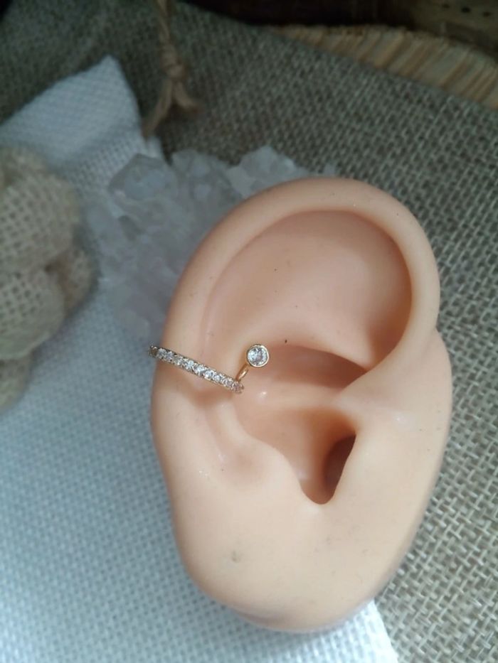 Clip oreille zircon