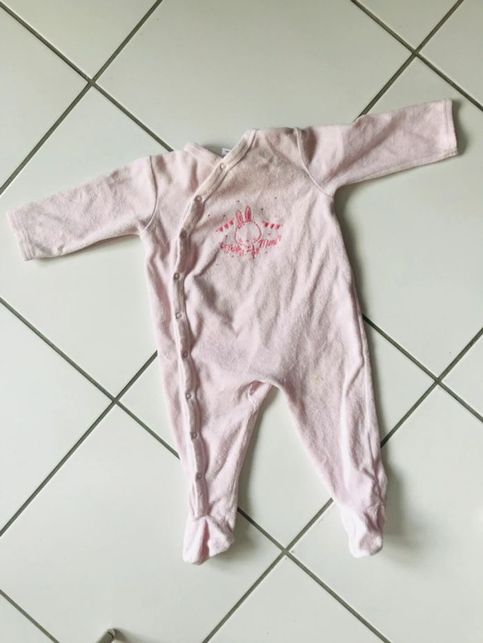 Pyjama / Grenouillère rose Grain de blé très bon état- 6 mois 68cms