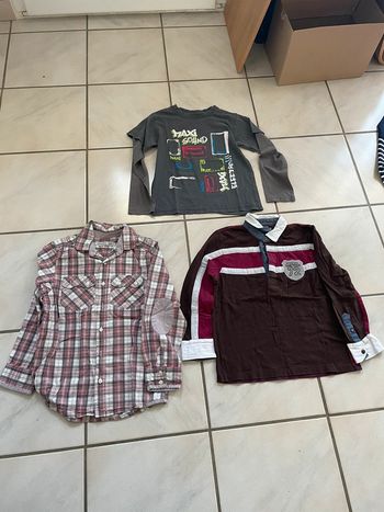 Lot de 3 hauts garçon 8 ans