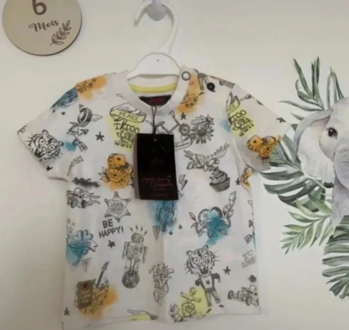 T-shirt manches courtes Catimini – 6 mois – 68 cm Neuf - photo numéro 2