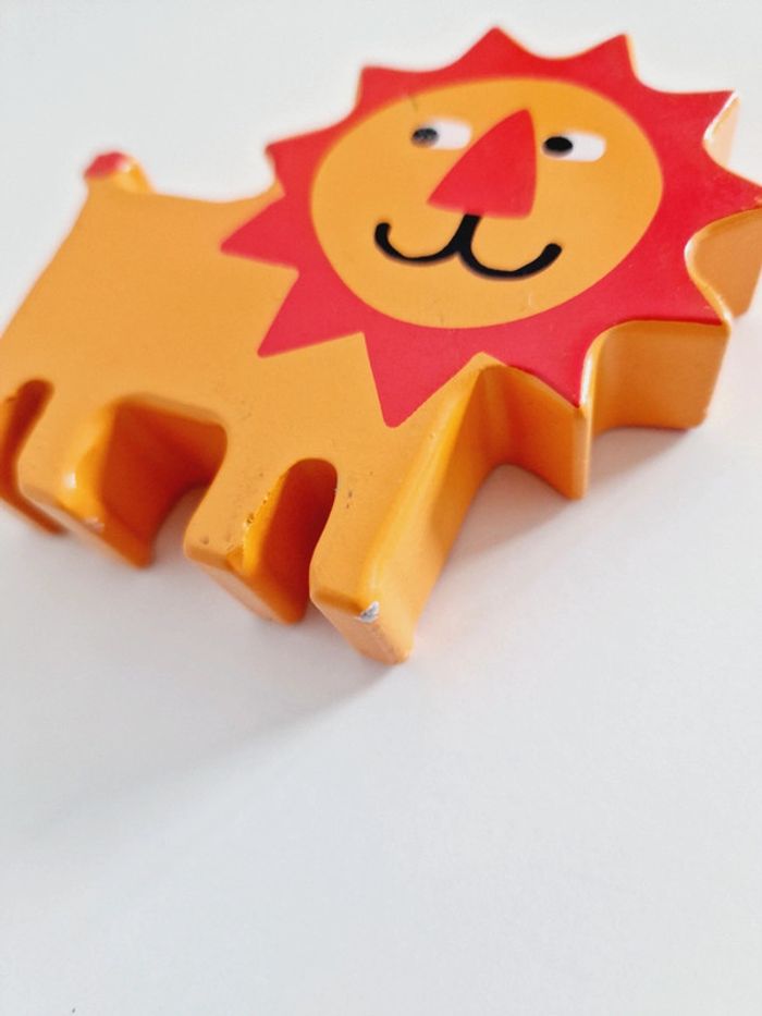 Lot 5 figurines d'animaux en bois - photo numéro 4