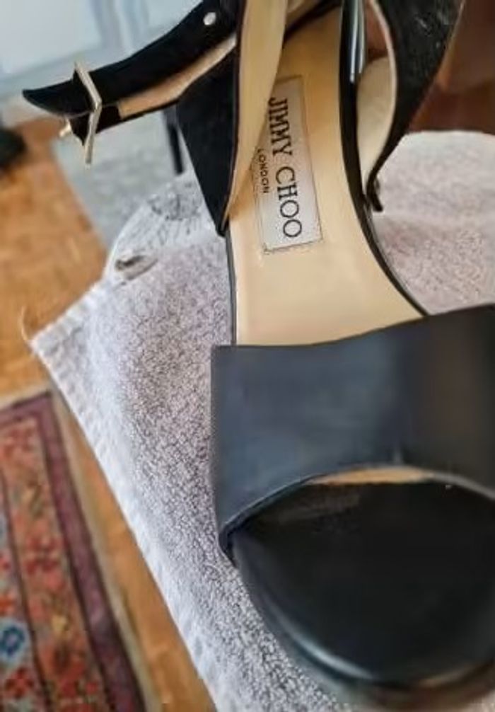 Mules compensées Jimmy Choo, taille 38 - photo numéro 2
