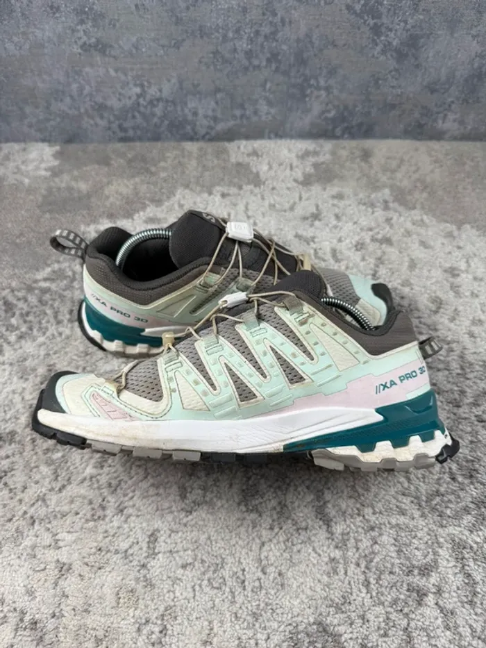 Salomon XA Pro 3D V8 - Blue & Green & Grey - photo numéro 7