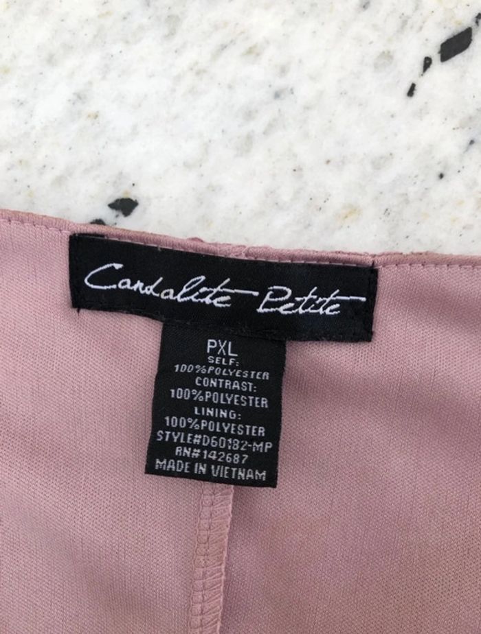 Robe longue dentelle rose Candalite XL - photo numéro 15
