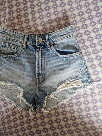 Short bleu zara