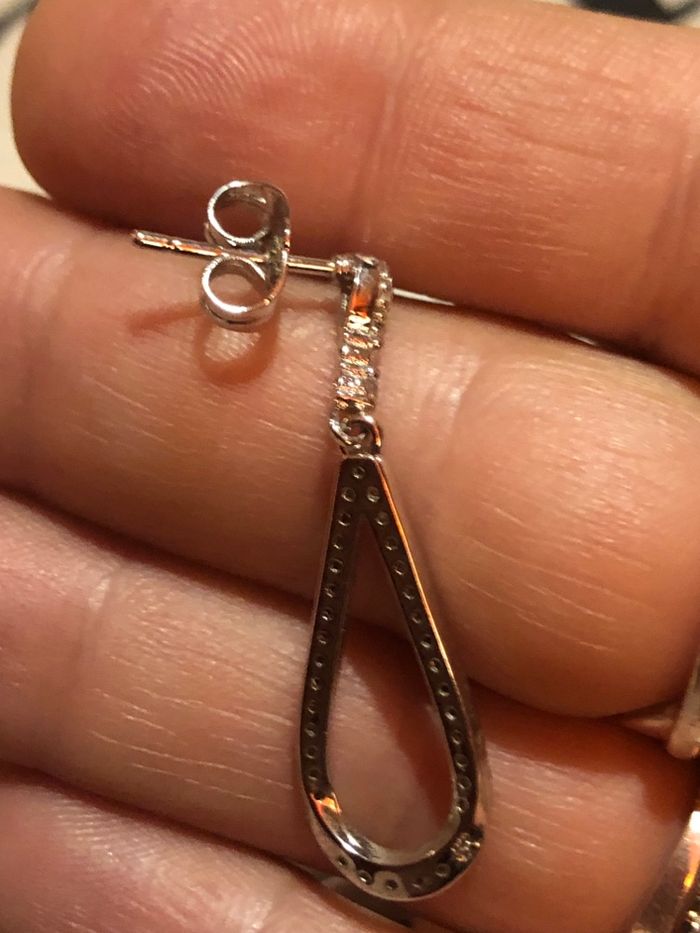 Boucles d’ oreilles argent massif 925 - photo numéro 10