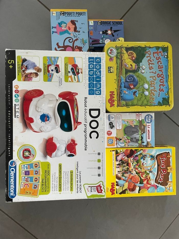 Lot 3: lot de 6 jeux jouet Djeco Clementoni Haba cartes - photo numéro 2