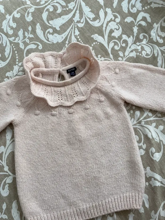 Pull 24 mois rose clair