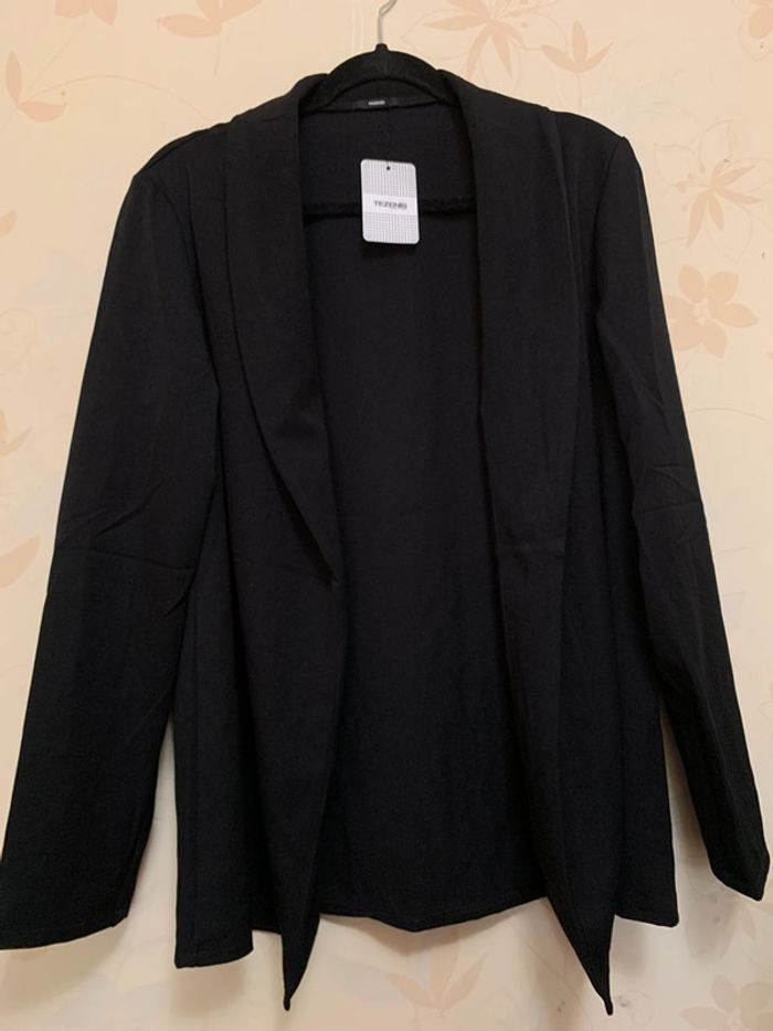 Blazer veste ouvert uni - photo numéro 6