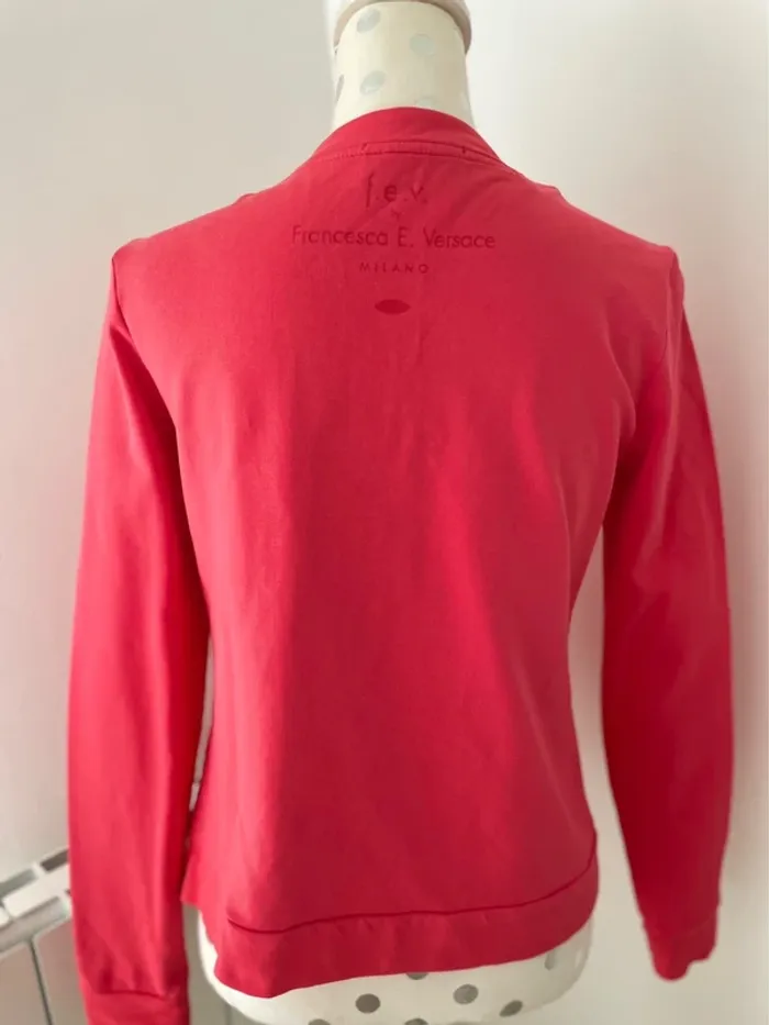 Veste /gilet Versace corail col bijoux taille M neuf - photo numéro 5