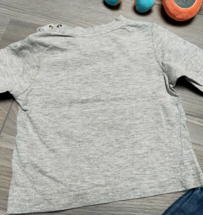 Ensemble t-shirt et jeans garçon 6 mois Tape à l'oeil - photo numéro 6