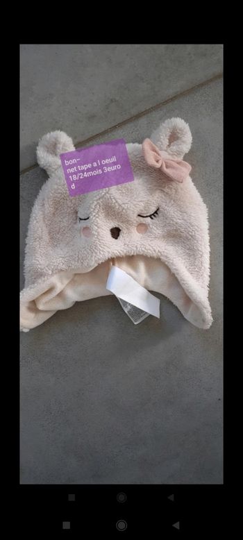 Bonnet 18/24 mois