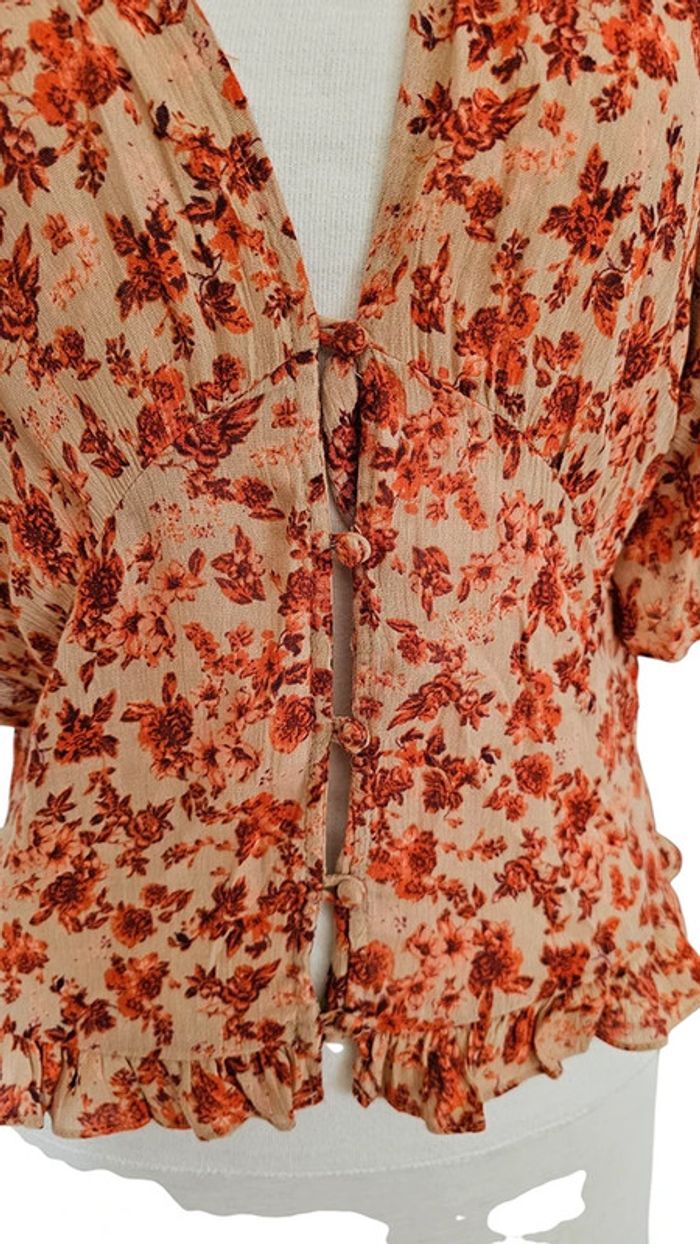blouse 'Zara' abricot taille S - photo numéro 3