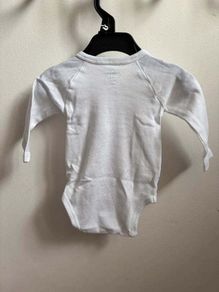 Lot 5 bodies blancs/gris manches longues mixte 3 mois - photo numéro 13