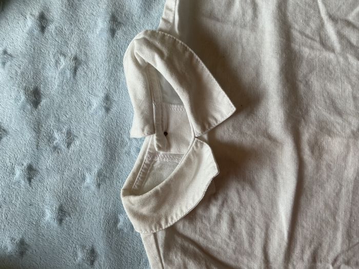 chemise manches courtes blanc ouverture totale au dos 3 mois mini kids - photo numéro 6