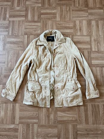 Veste en velours beige Araujo Piel
