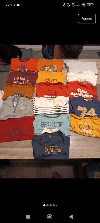 Lot 16 hauts manches longues 3 ans