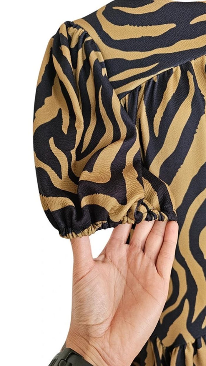 Robe mini ASOS Design – S – Noir & Camel – État : Excellent - photo numéro 4