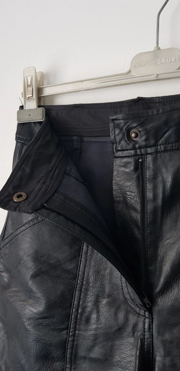 Pantalon effet cuir femme - T. 36 - photo numéro 5