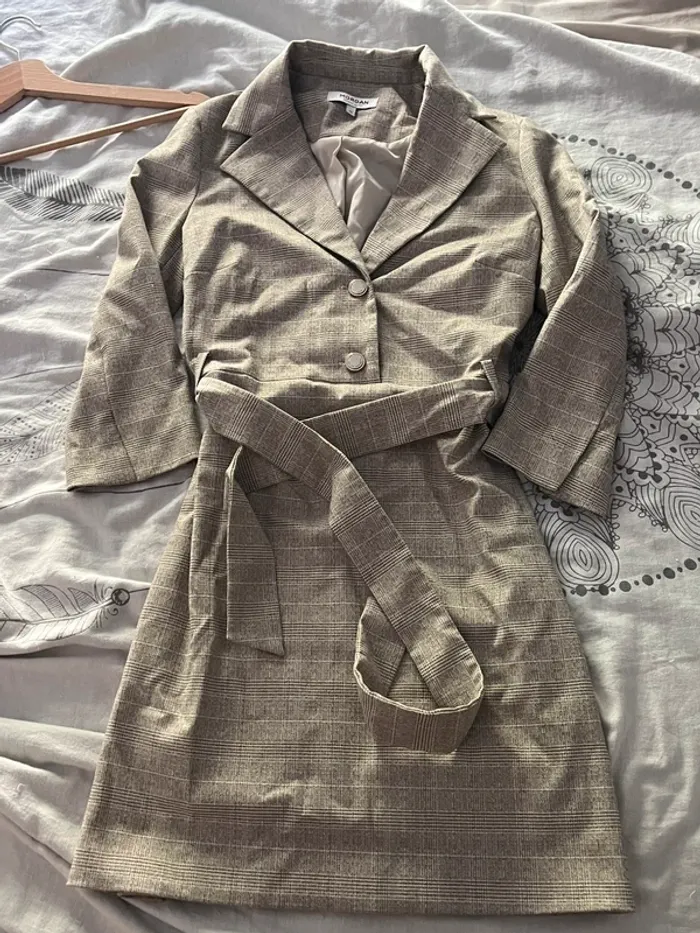 Robe tailleur Morgan beige 231-Reva.f T36 - photo numéro 4