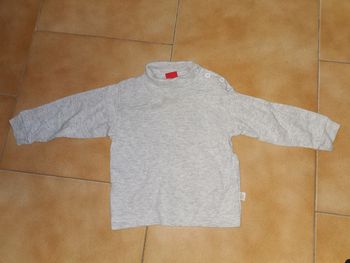 Sous pull gris col roulè 6mois