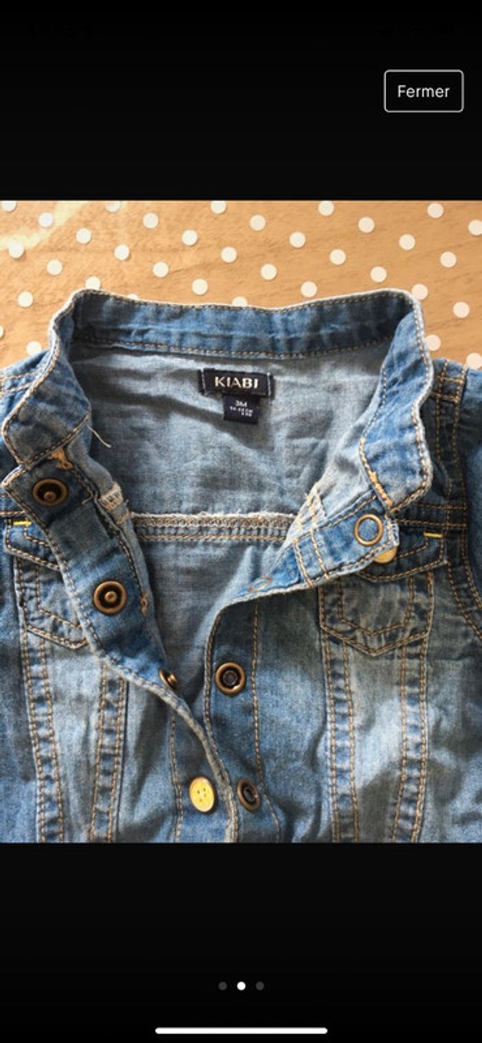 Veste jean kiabi 3 mois - photo numéro 3