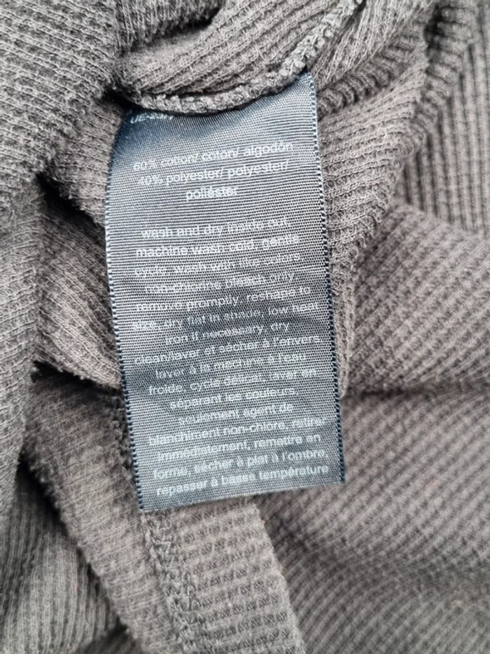 Sweat col zippé Tommy Hilfiger bleu marine – Taille L Femme (mesures en photos) - photo numéro 8