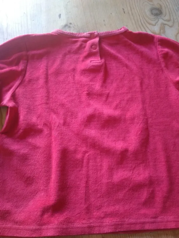 Pyjama Velours Fille Bordeaux - photo numéro 7