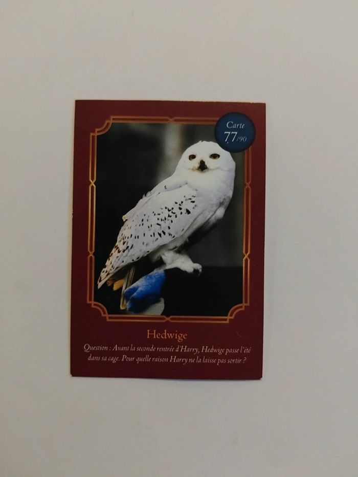 🃏 Carte Harry Potter (Auchan) - Wizarding World - Hedwige 77/90