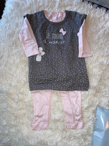 Ensemble body et robe 12 mois