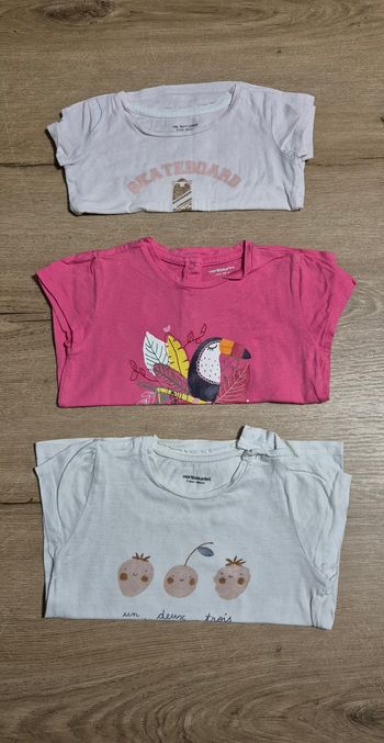 Lot t-shirts MC 24 mois