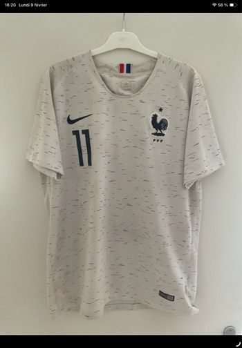 Maillot collector ousmane dembele France vainqueur coupe du monde 2018 Nike football 