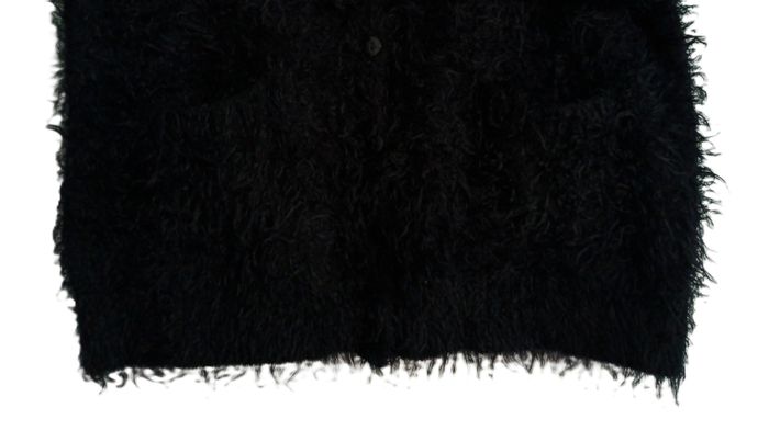 Gilet court noir poilu. Gilet crop. Dream Look. Taille 36 / 38 - photo numéro 4