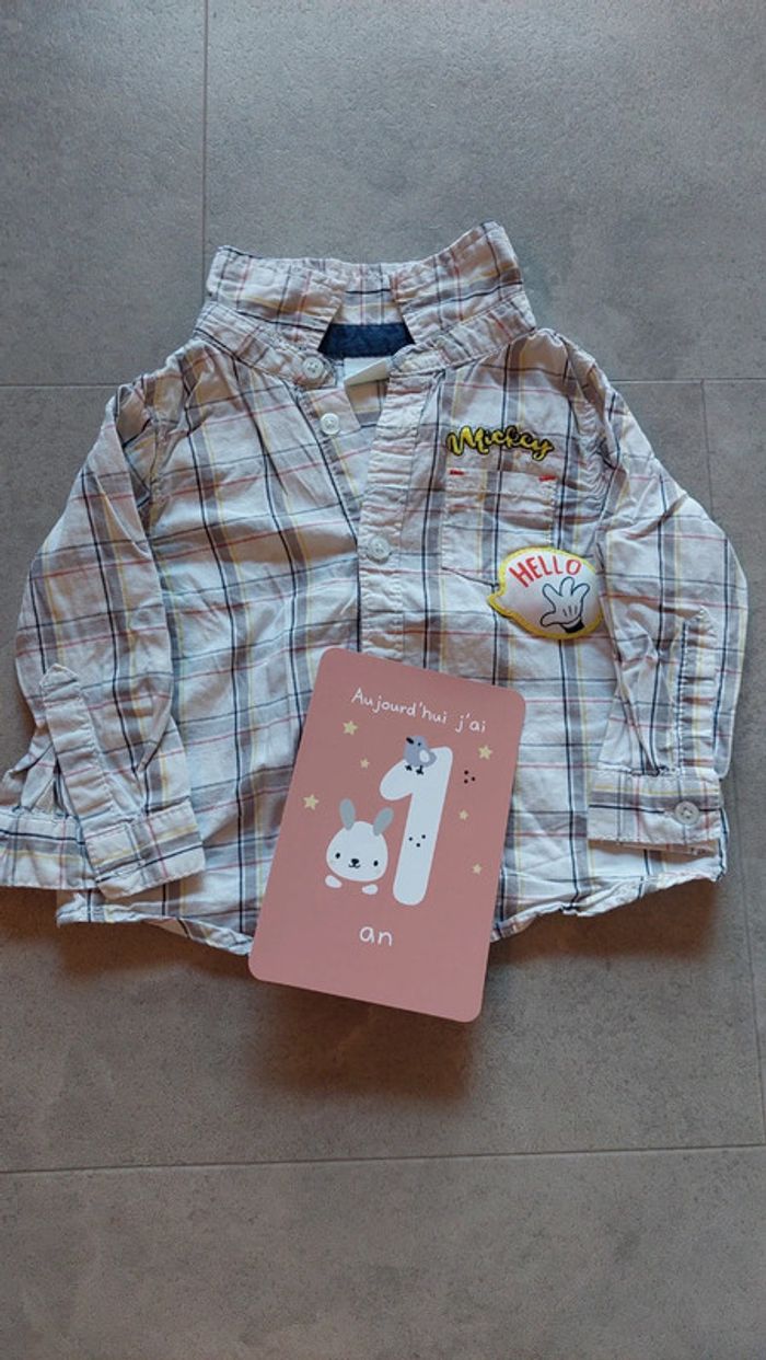 Chemise Mickey disney taille 12 mois