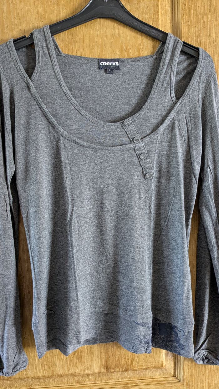 Tee-shirt "fantaisie" à manches longues.