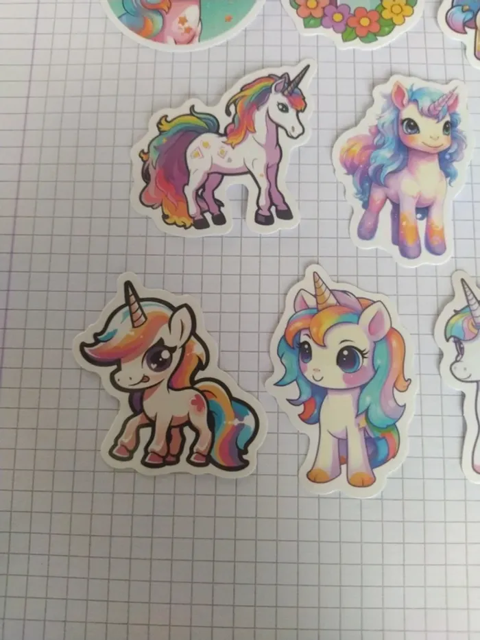 Lot de stickers licornes (lot A) - photo numéro 5