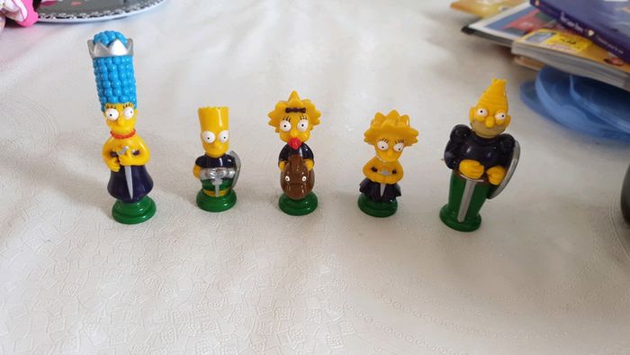 lot 5 figurines the simpsons