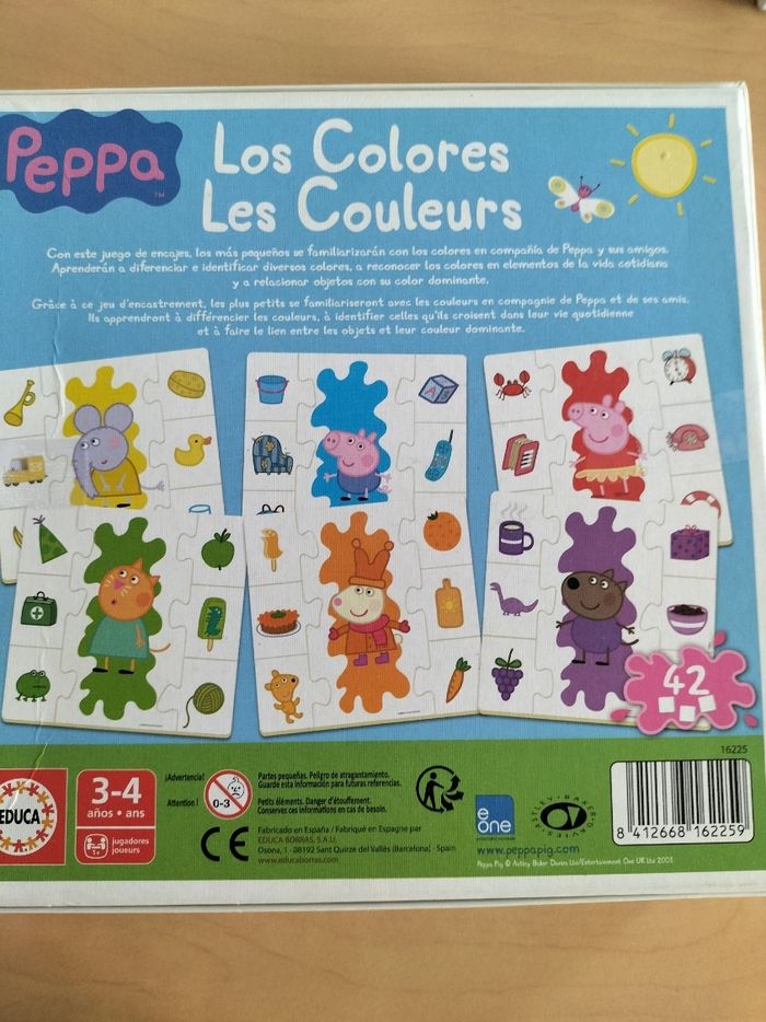Lot de 2 jeux d'apprentissage Pegga  les nombres et les couleurs - photo numéro 7