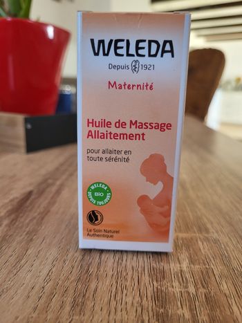 Huile massage allaitement