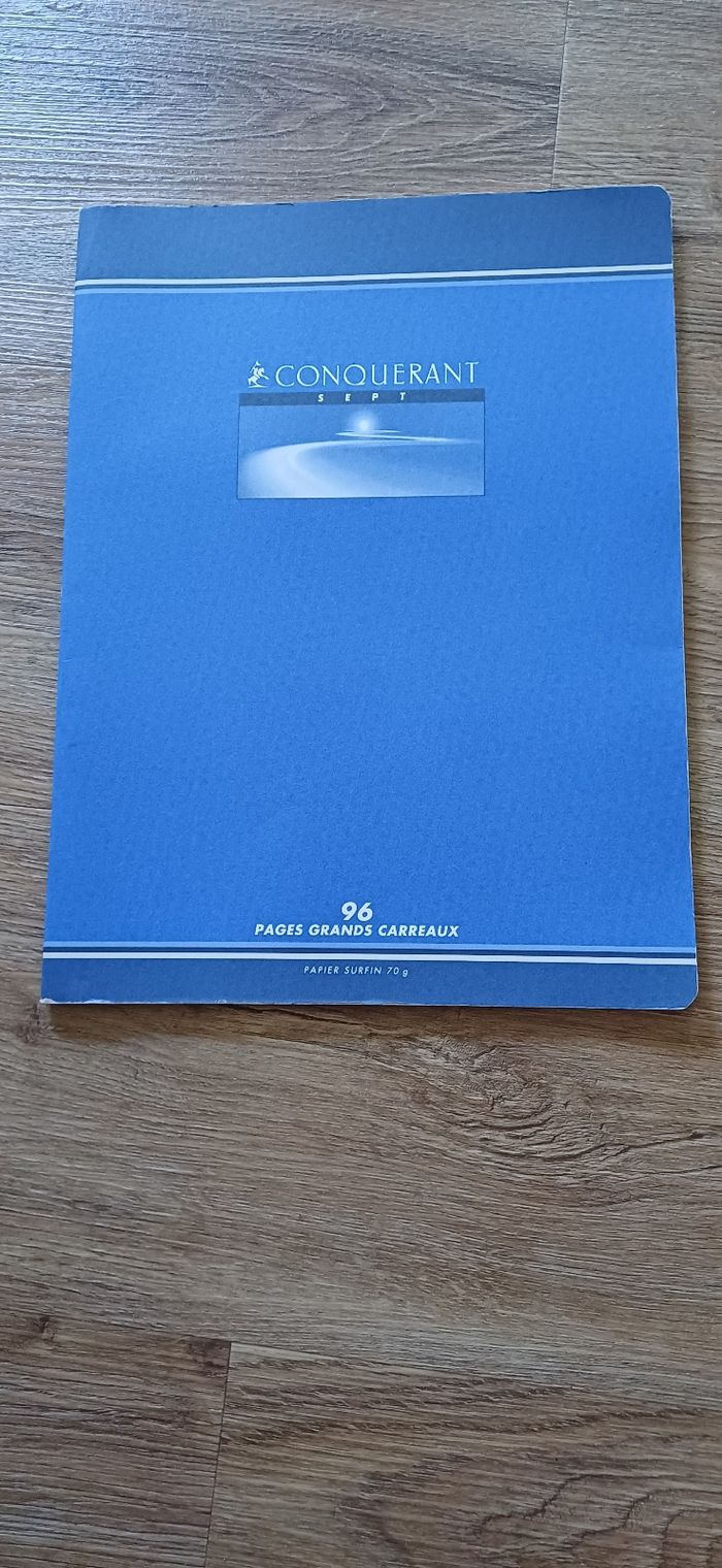 Cahier conquerant 96 pages grands  carreaux 24x32